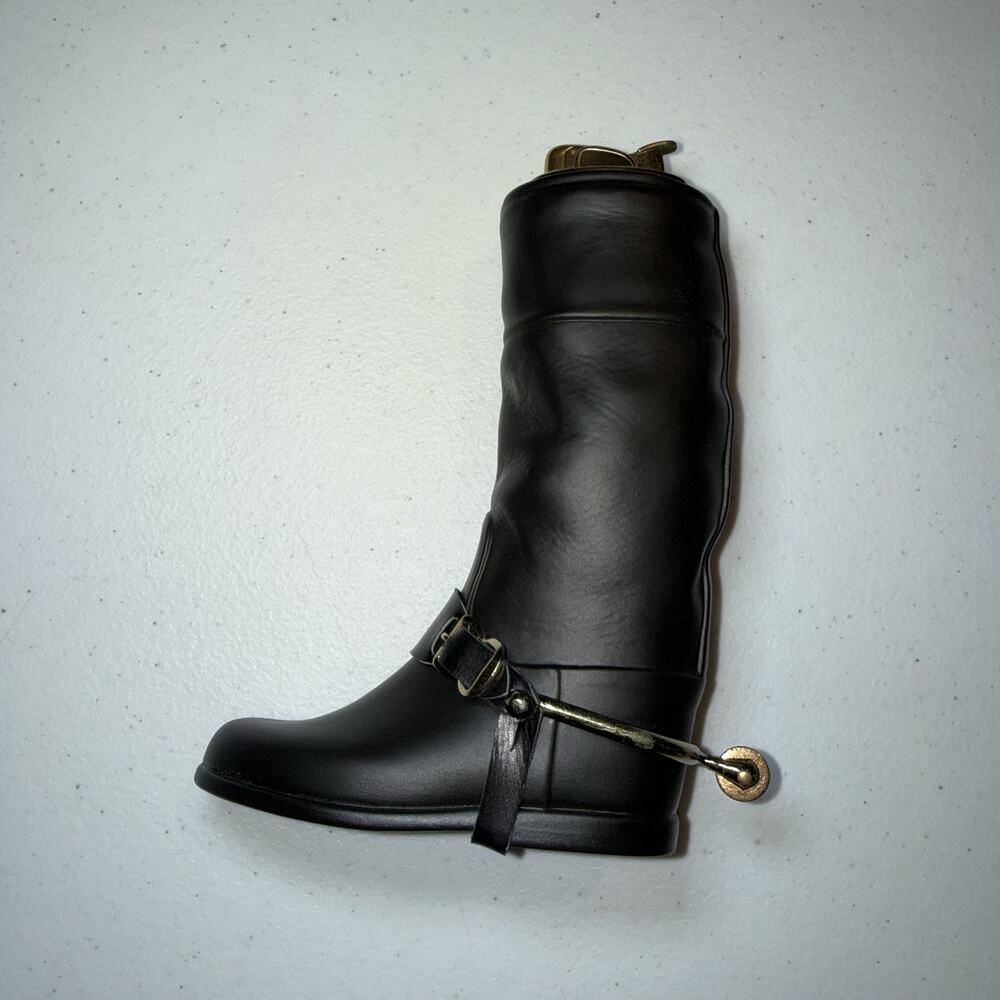 Evans Fine China Riding Boot With Spur Table Lighter Vintage Equestrian Derby
